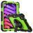 Mobigear SureGrip Xtreme iPad Mini 6 (2021) Case Plastic / Silicone Back cover + Stylus Holder + Shoulder Strap + Stand - Black / Green