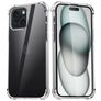 Mobigear Cushion Transparente iPhone 15 TPU flexible Carcasa Antigolpes - Transparente