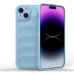 Mobigear Bumpy iPhone 15 Plus Flexibilní TPU Zadní kryt - Modrá