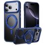 Mobigear Frosted Mag iPhone 17 Pro Max MagSafe Funda Plástico rígido Carcasa con soporte - Azul