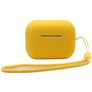 Mobigear Lanyard Apple AirPods Pro 2 Cover Silicone flessibile - Giallo