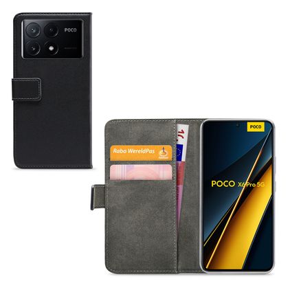 Mobilize Classic Gelly Wallet POCO X6 Pro Funda tipo libro Cartera - Negro
