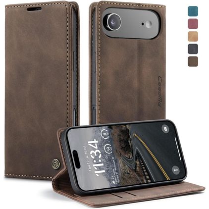 CaseMe 013 iPhone Air Plånboksfodral med sedelfack - Coffee