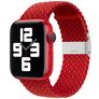 Mobigear Braided Nylon Apple Watch Strap Clamp closure - 49/46/45/44 mm - Red
