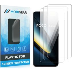 Mobigear POCO F6 Pro Skærmbeskytter Folie - Case Friendly (3-pak)