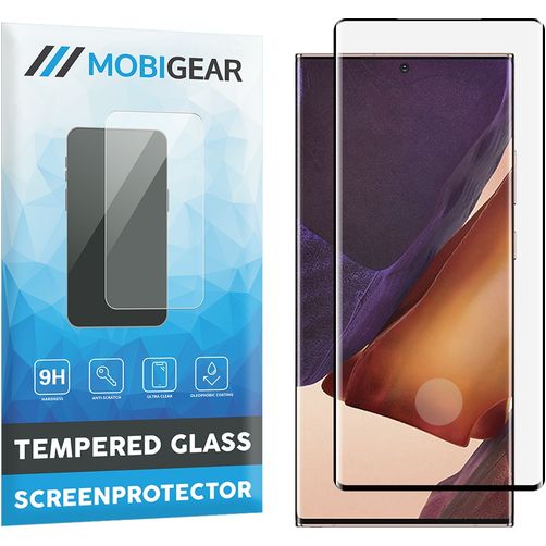 Mobigear Curved Samsung Galaxy Note 20 Ultra Tempered Glass Screen Protector - Case Friendly - Black