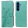 Mobigear Flowers Samsung Galaxy S26 Plus Cover a libro portafoglio - Verde
