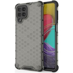 Mobigear Honeycomb Samsung Galaxy M53 Kova Suojakuori Iskunkestävä - Musta