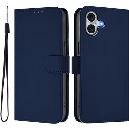 Mobigear Urban Wallet iPhone 16 Plus Funda tipo libro Cartera - Azul marino