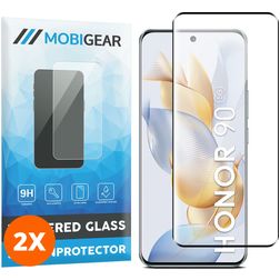 Mobigear Premium HONOR 90 Tvrzené sklo Ochrana displeje - kompatibilní s pouzdry (2 ks)