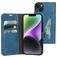 Mobiparts Classic Wallet iPhone 14 Plus Funda tipo libro Cartera - Steel Blue