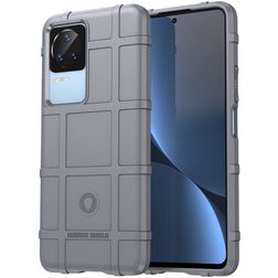 Mobigear Rugged Shield POCO F4 Joustava TPU Suojakuori Iskunkestävä - Harmaa