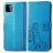 Mobigear Clover Samsung Galaxy A22 4G Wallet case - Blue