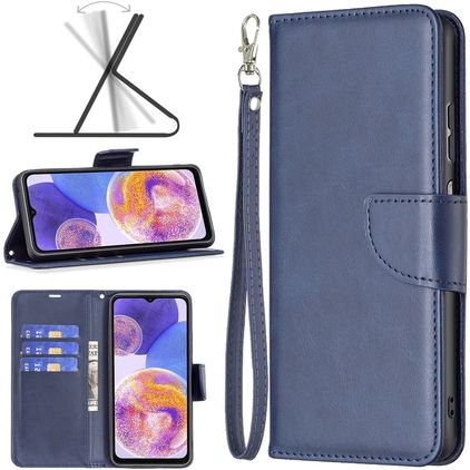 Mobigear Excellent Samsung Galaxy A23 Funda tipo libro Cartera - Azul
