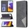 Mobigear Rhombus Slim Samsung Galaxy A22 5G Cover a libro - Nero
