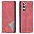 Mobigear Rhombus Slim Samsung Galaxy S24 Cover a libro - Rosso