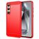 Mobigear Brushed Slim Samsung Galaxy S24 FE TPU flexível Capa traseira - Vermelho
