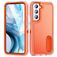 Mobigear Rugged Stand Samsung Galaxy S23 Plástico rígido Capa traseira Antichoque com suporte - Laranja