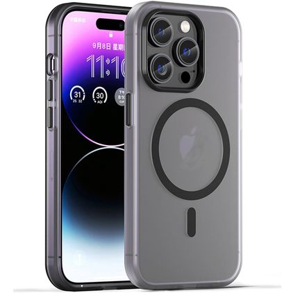 Mobigear Shockproof iPhone 16 Pro Max MagSafe Flexibel TPU Skal - Svart