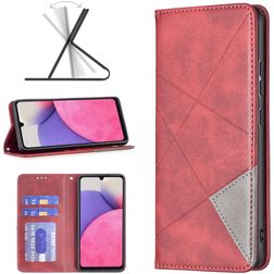 Mobigear Rhombus Slim Samsung Galaxy A33 Etui z klapką - Czerwony
