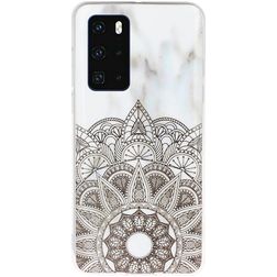 Mobigear Marble Huawei P40 TPU flexível Capa traseira - Mandala