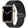 Mobigear Sport Mag Silikon Apple Watch Armband Magnetlås - 42/41/40/38 mm - Svart