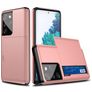Mobigear Card Samsung Galaxy S21 Ultra Hardcase Back cover Antiurto con portacarte - Oro rosa