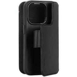 Decoded Detachable Wallet iPhone 15 Pro MagSafe Case Genuine Leather Detachable 2-in-1 Wallet Case Wallet - Black