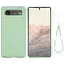 Mobigear Rubber Touch Google Pixel 6 Silicone Capa traseira - Verde