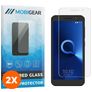 Mobigear Alcatel 1 Vidro temperado Película de ecrã - Compatível com capas (Pack de 2)