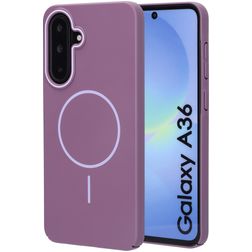 Mobiparts Slim Line Samsung Galaxy A36 MagSafe Kova Suojakuori - Imperial Purple