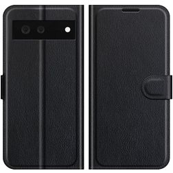 Mobigear Classic Google Pixel 6 Plånboksfodral med sedelfack - Svart