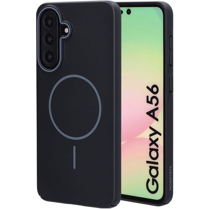 Mobiparts Slim Line Samsung Galaxy A56 MagSafe Funda Plástico rígido Carcasa - Onyx Black
