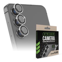 Striker Single Lens Samsung Galaxy S23 Tempered Glass Camera Lens Protector - Case Friendly - Black
