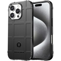 Mobigear Rugged Shield iPhone 16 Pro Max TPU flexible Carcasa Antigolpes - Negro