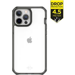 ITSKINS SupremeClear iPhone 13 Pro Max Plástico rígido Capa traseira Antichoque - Transparente / Preto