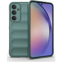 Mobigear Bumpy Samsung Galaxy A35 TPU flexible Carcasa - Verde