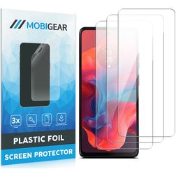 Mobigear Motorola Moto G04 Skærmbeskytter Folie - Case Friendly (3-pak)