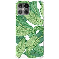 Mobigear Design iPhone 12 Pro Max TPU flexible Carcasa - Banana Leaf