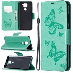 Mobigear Butterfly Xiaomi Redmi Note 9 Capa livro Carteira - Turquesa