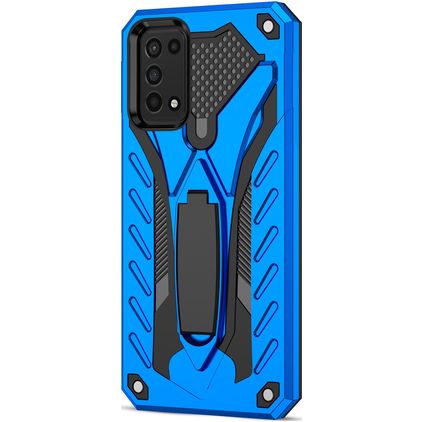 Mobigear Armor Stand Samsung Galaxy A03s Plástico rígido Capa traseira Antichoque com suporte - Azul