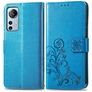 Mobigear Clover Xiaomi 12 Lite Pungetui med Seddelrum - Blå