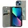 Mobiparts Classic Wallet iPhone 13 Mini Cover a libro portafoglio - Granite Grey