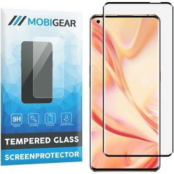 Mobigear Curved OPPO Find X2 Pro Tempered Glass Screen Protector - Case Friendly - Black