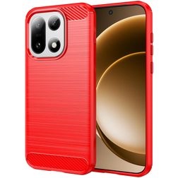 Mobigear Brushed Slim OnePlus 15 TPU flexible Carcasa - Rojo