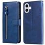 Mobigear Zipper iPhone 17 Lompakkokotelo + Setelitasku - Sininen