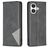 Mobigear Rhombus Slim iPhone 17 Knížkové pouzdro - Černá