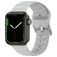 Mobigear Bumpy Silikon Apple Watch Řemínek Přezka - 42/41/40/38 mm - Šedá