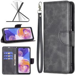 Mobigear Excellent Samsung Galaxy A23 Knížkové pouzdro Peněženka - Černá