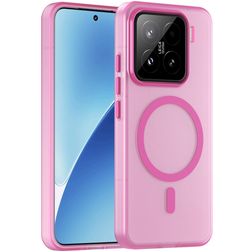 Mobigear Shockproof Xiaomi 15 MagSafe Plástico rígido Capa traseira - Rosa